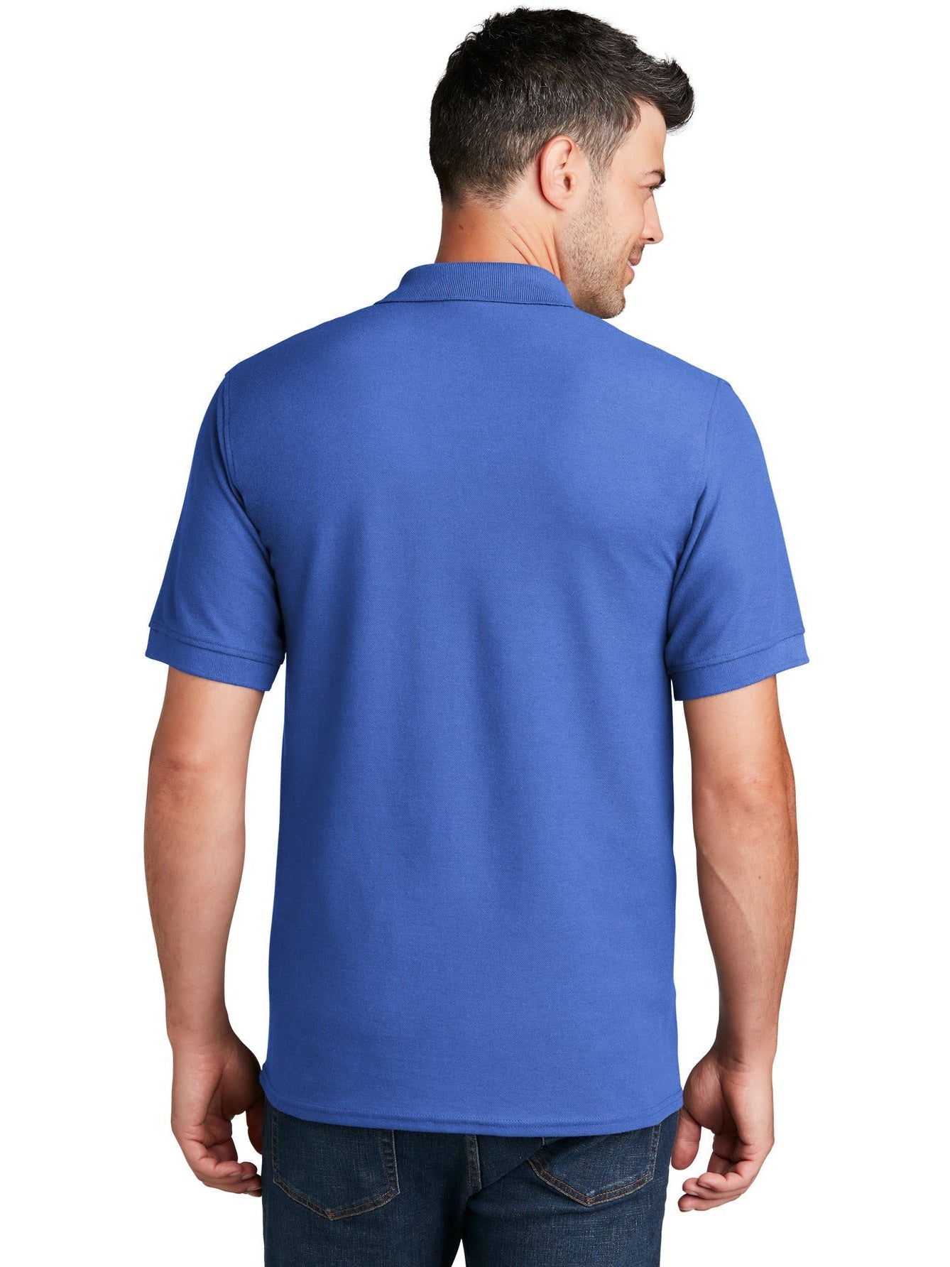 no-logo Port Authority 50/50 Pique Polo Shirt-Regular-Port Authority-Thread Logic