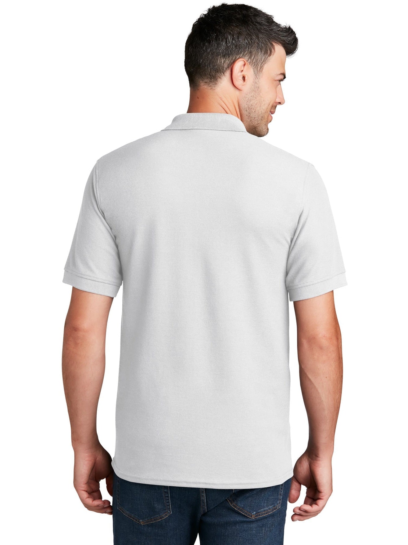 no-logo Port Authority 50/50 Pique Polo Shirt-Regular-Port Authority-Thread Logic