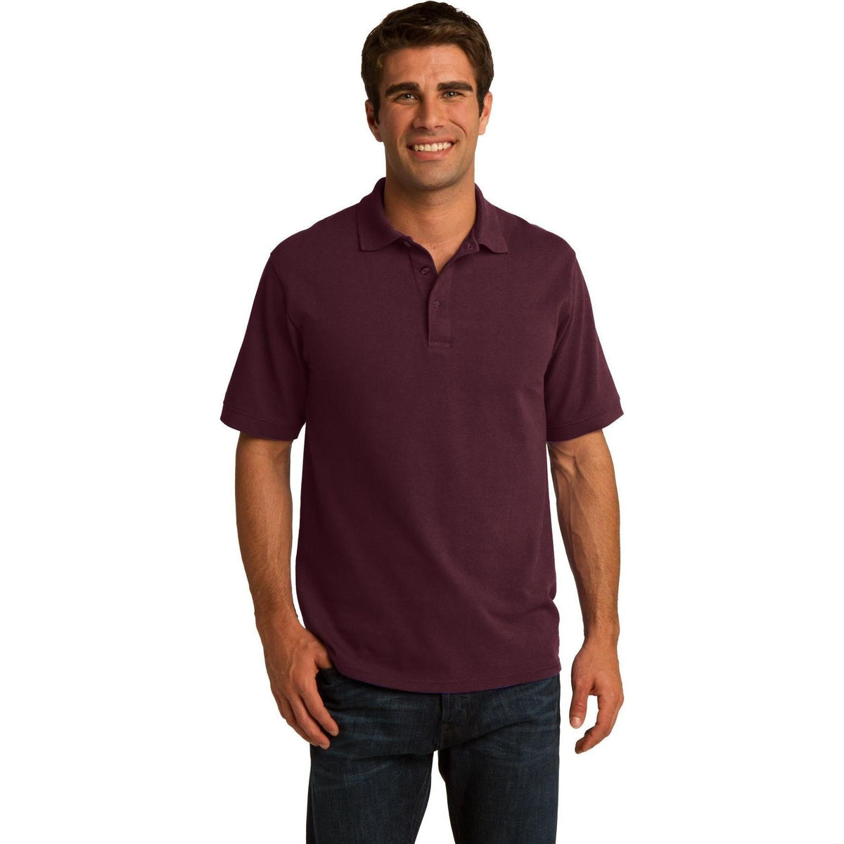 no-logo Port & Co Core Blend Pique Polo Shirt-Regular-Port Authority-Thread Logic