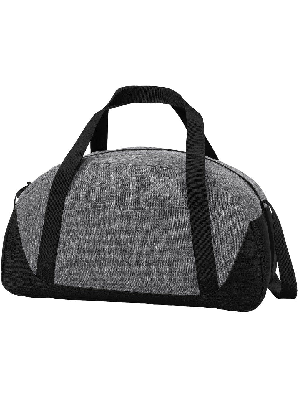 no-logo Port Authority Access Dome Duffel-Regular-Port Authority-Heather Grey/Black-Thread Logic