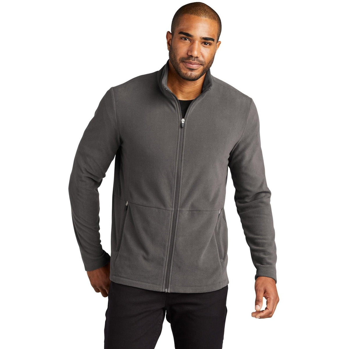 no-logo Port Authority Accord Microfleece Jacket-Regular-Port Authority-Thread Logic
