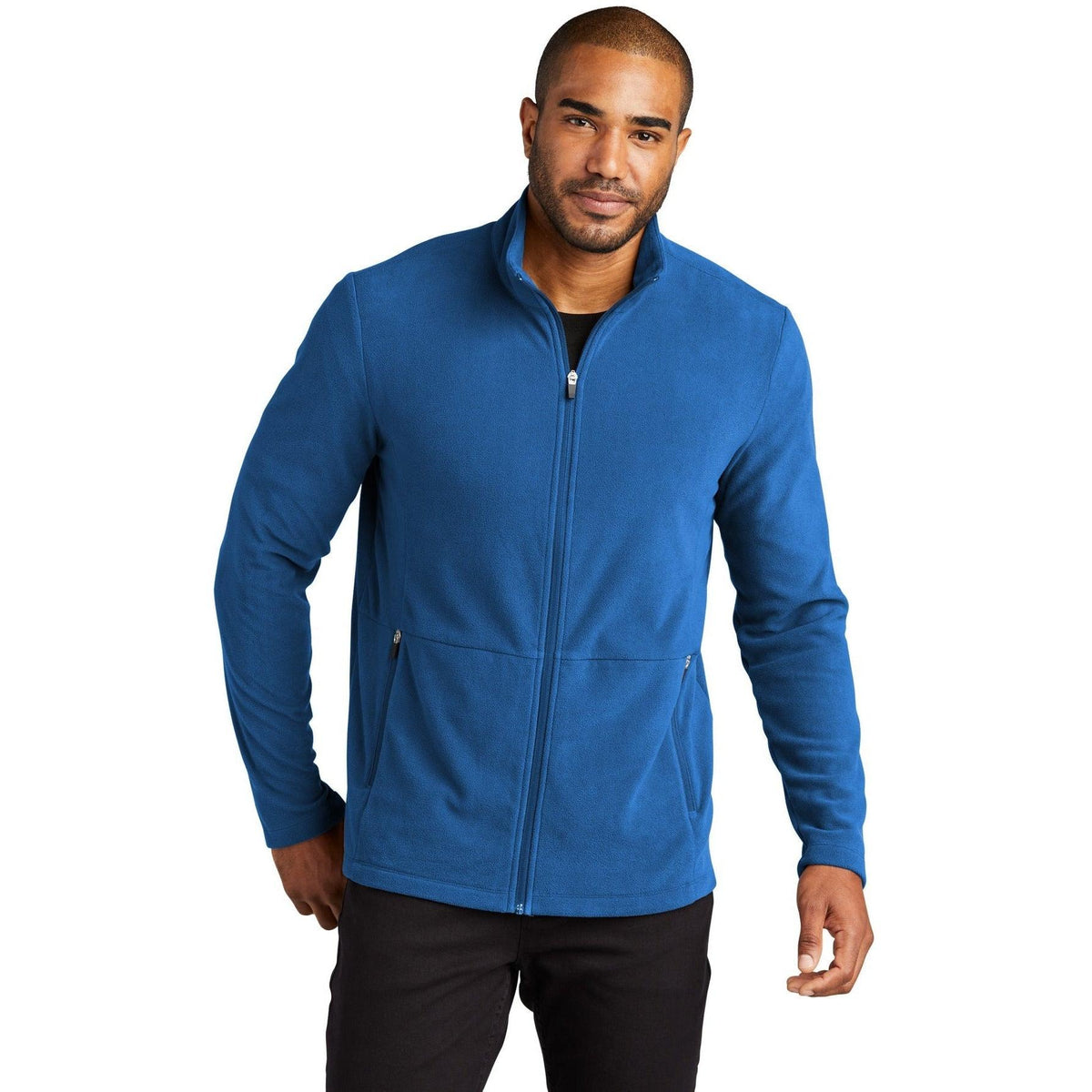 no-logo Port Authority Accord Microfleece Jacket-Regular-Port Authority-Thread Logic