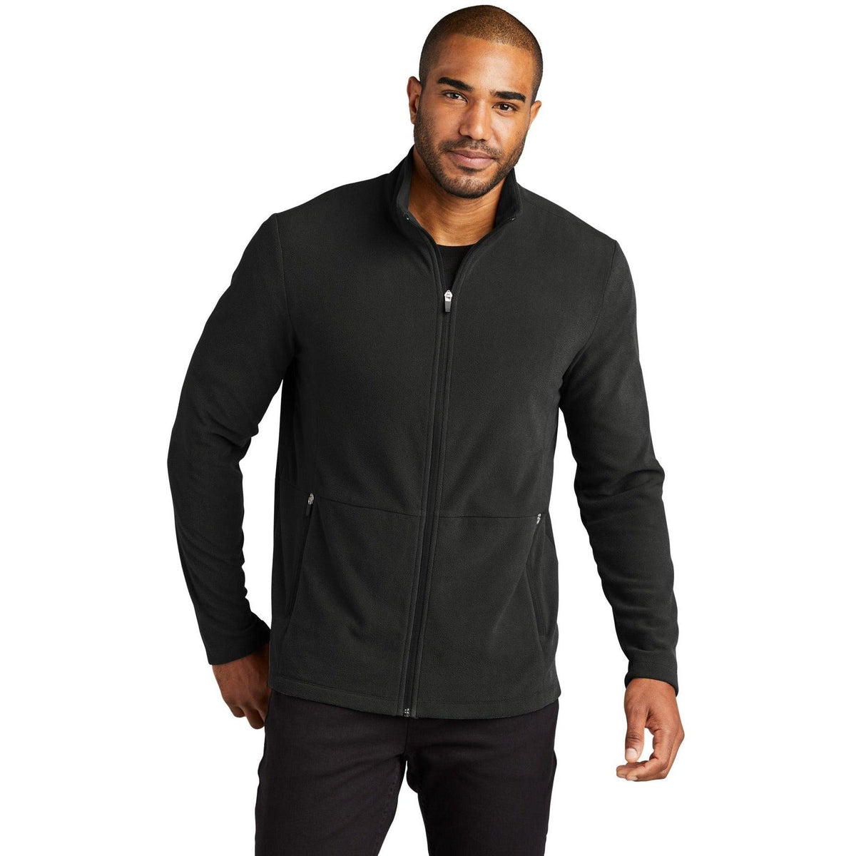 no-logo Port Authority Accord Microfleece Jacket-Regular-Port Authority-Thread Logic