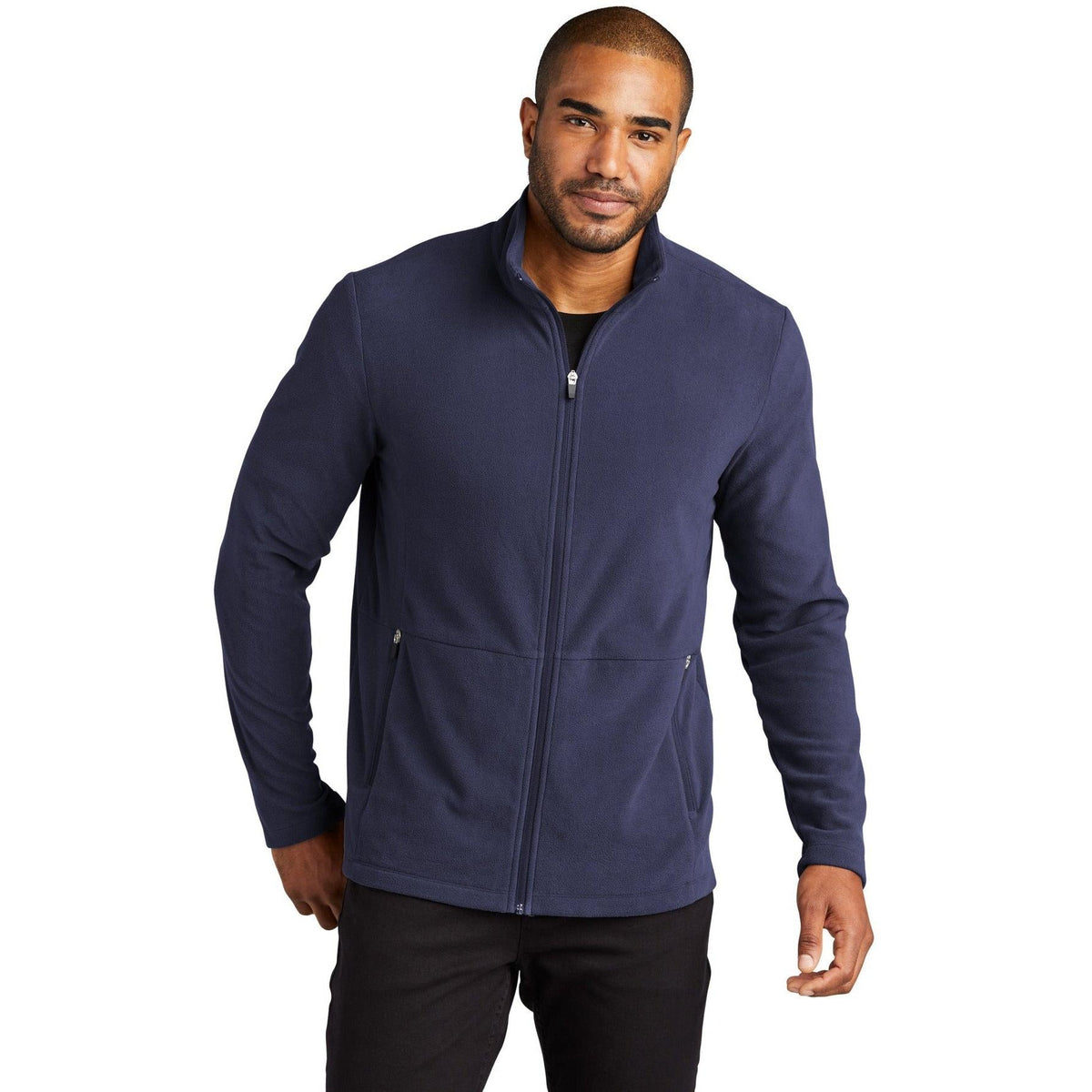 no-logo Port Authority Accord Microfleece Jacket-Regular-Port Authority-Thread Logic