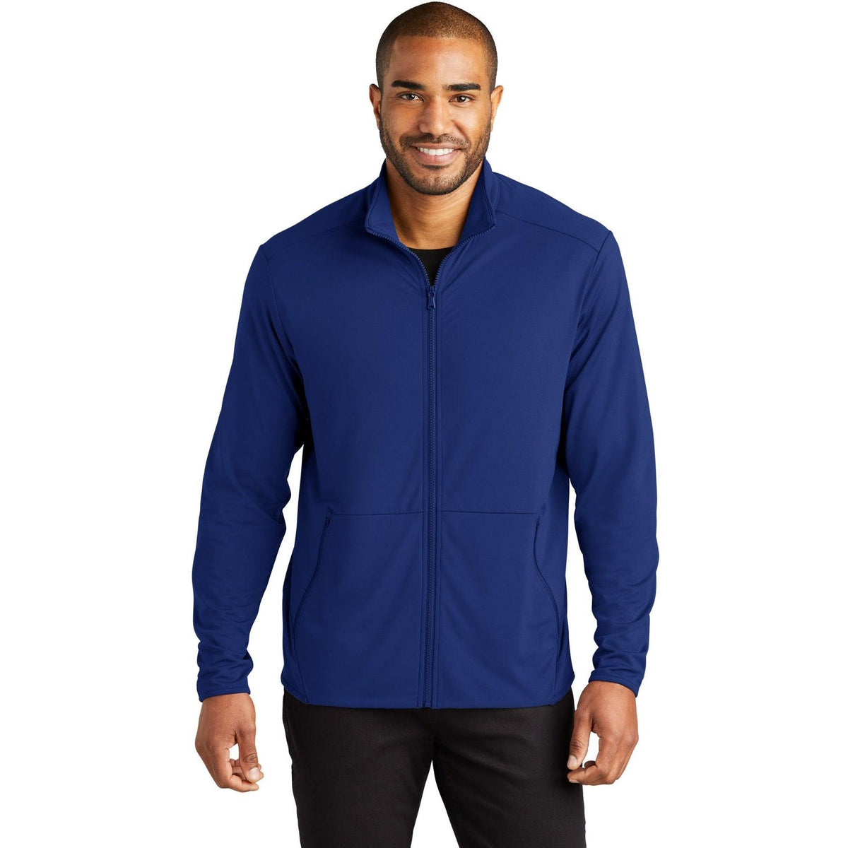 no-logo Port Authority Accord Stretch Fleece Full-Zip-Regular-Port Authority-Thread Logic