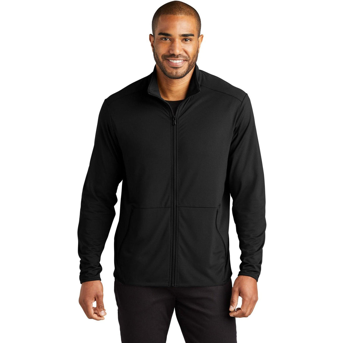 no-logo Port Authority Accord Stretch Fleece Full-Zip-Regular-Port Authority-Thread Logic