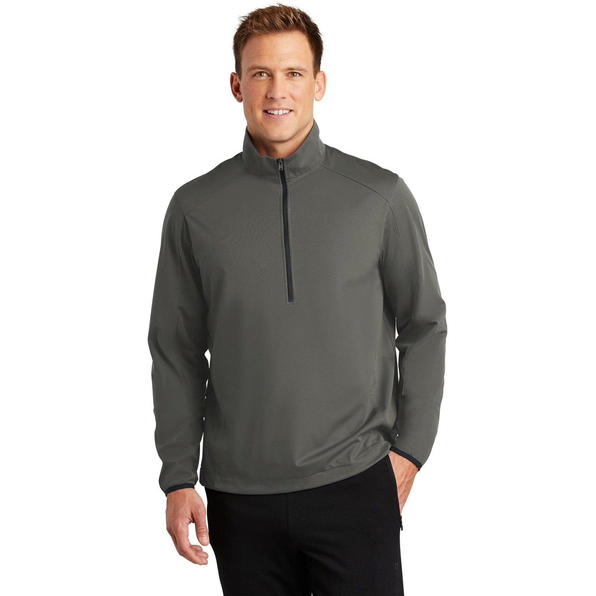 no-logo Port Authority Active 1/2 Zip Lightweight Soft Shell Jacket-Regular-Port Authority-Thread Logic