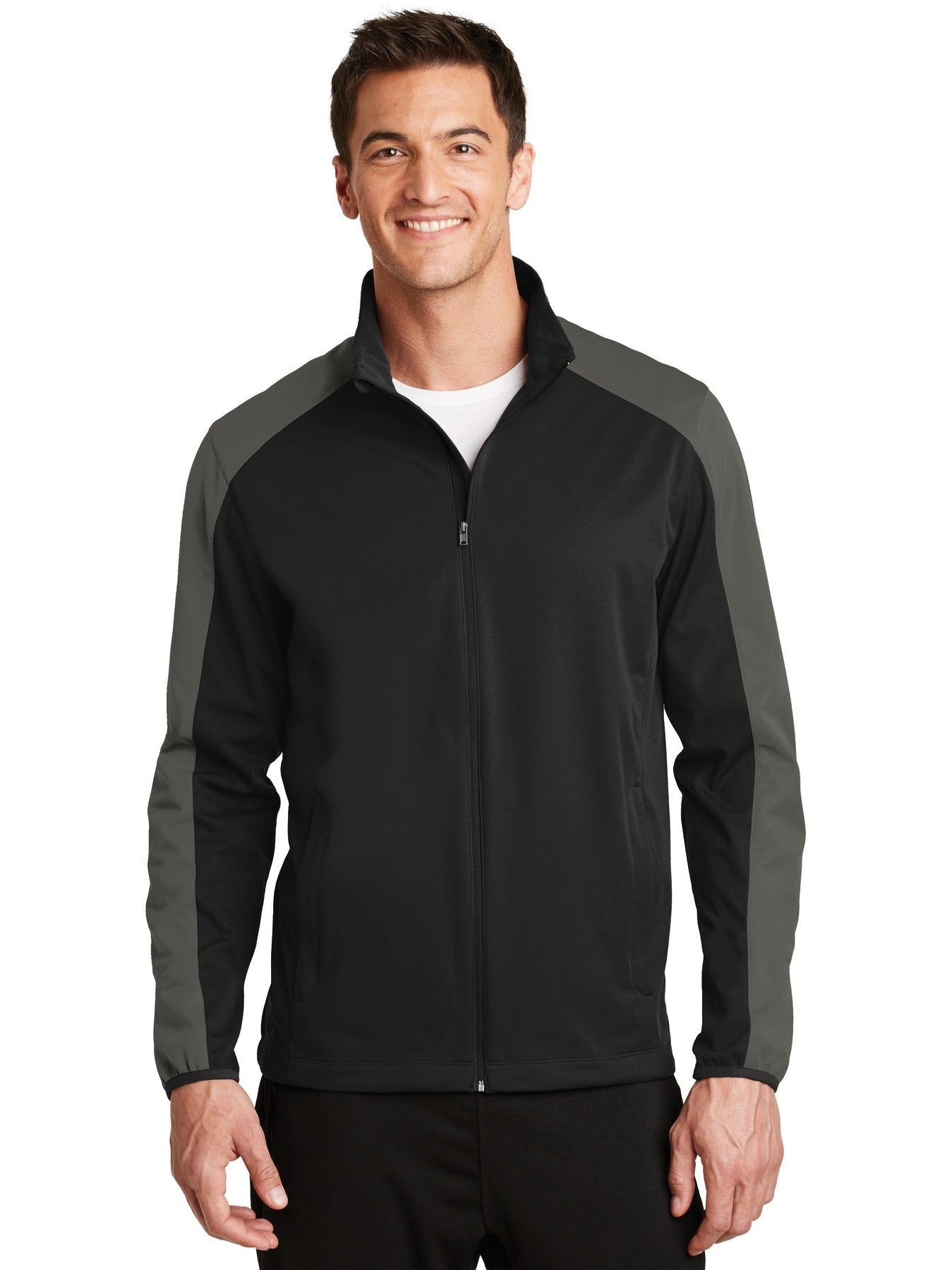 no-logo Port Authority Active Colorblock Soft Shell Jacket-Regular-Port Authority-Thread Logic