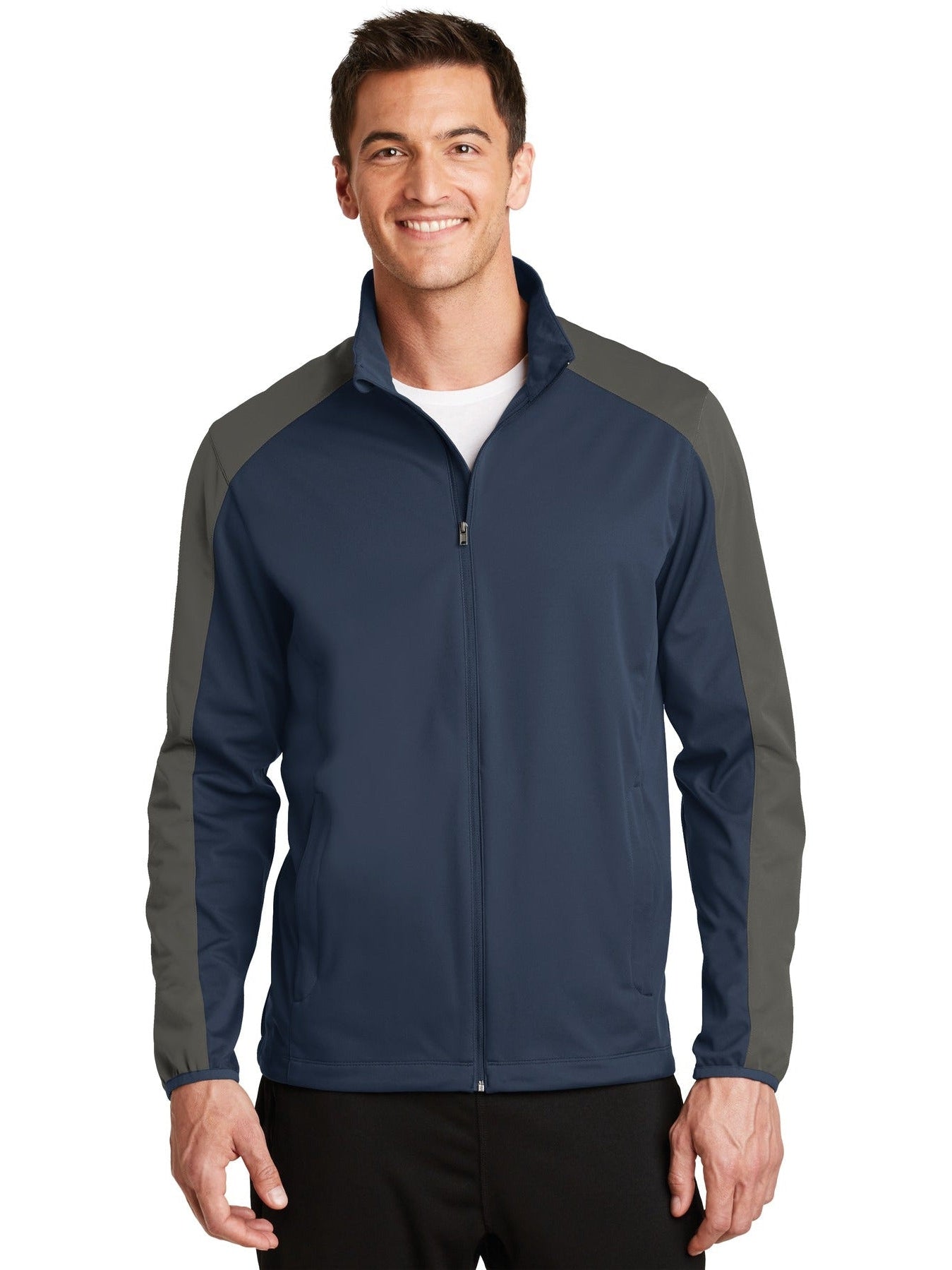 no-logo Port Authority Active Colorblock Soft Shell Jacket-Regular-Port Authority-Thread Logic
