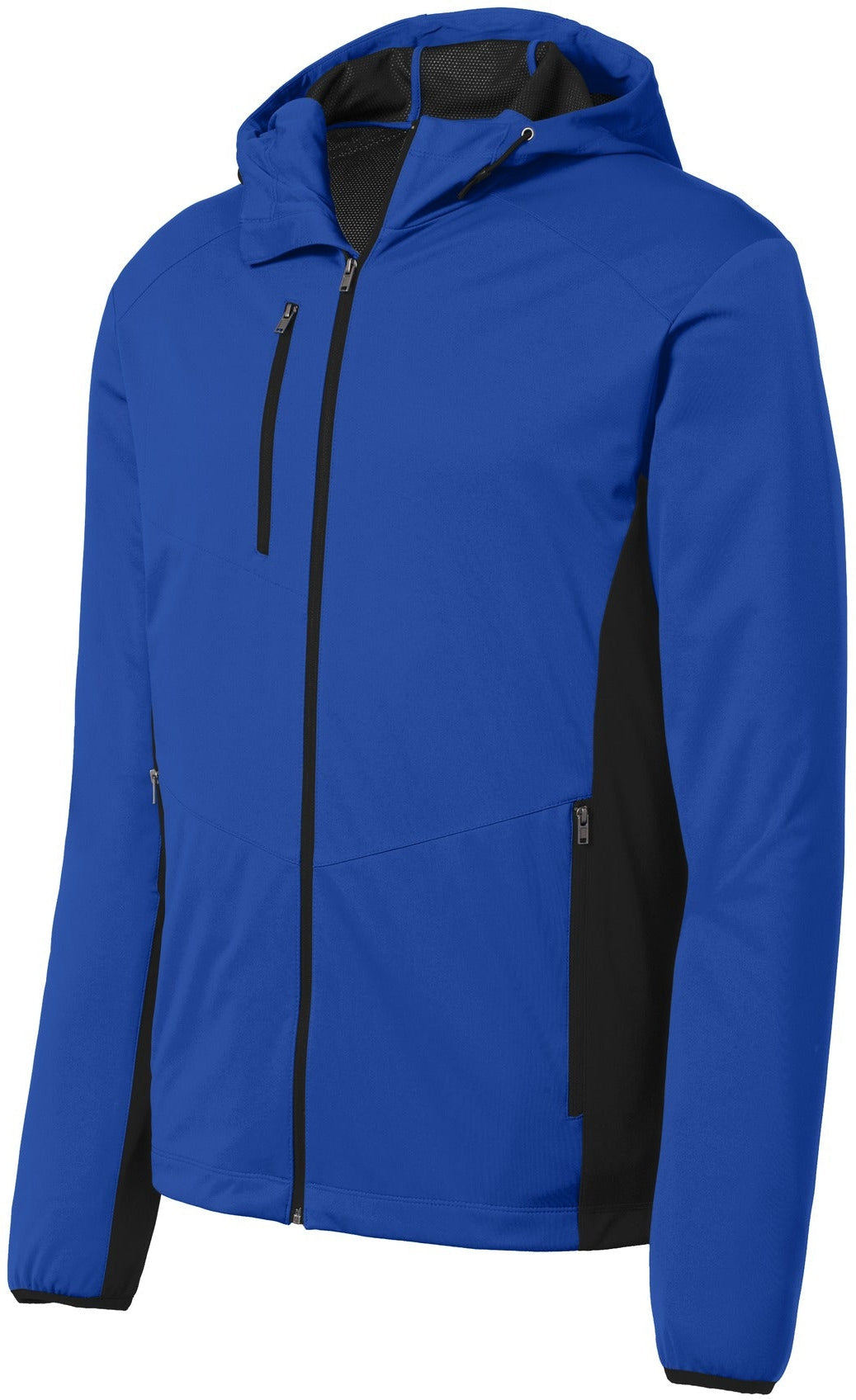 Port Authority Active Hooded Soft Shell Jacket-Regular-Port Authority-True Royal/Deep Black-S-Thread Logic