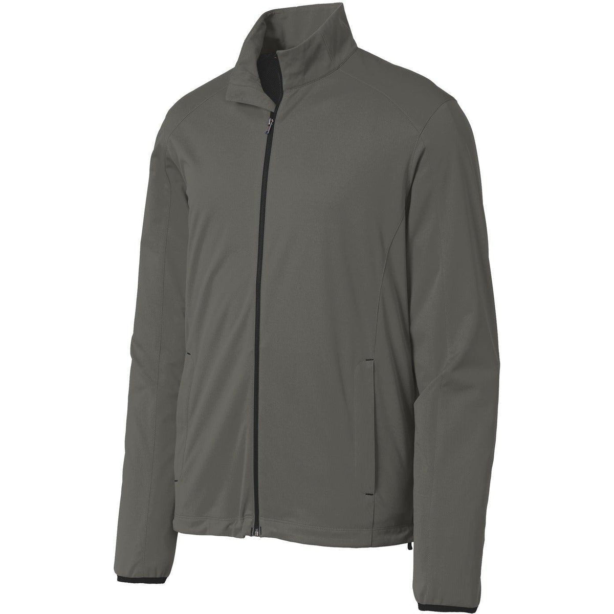 no-logo Port Authority Active Lightweight Soft Shell Jacket-Regular-Port Authority-Grey Steel-S-Thread Logic