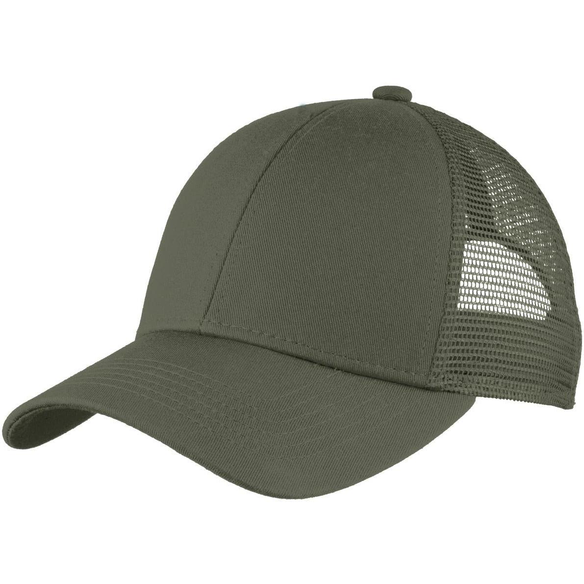 no-logo Port Authority Adjustable Mesh Back Cap-Regular-Port Authority-Thread Logic