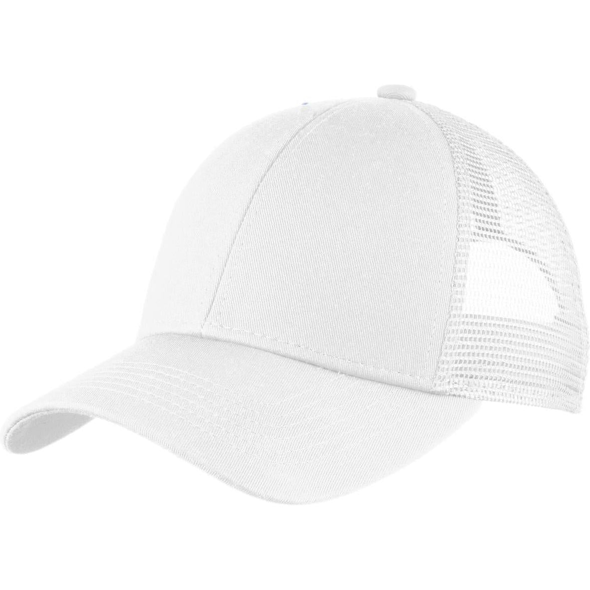no-logo Port Authority Adjustable Mesh Back Cap-Regular-Port Authority-Thread Logic