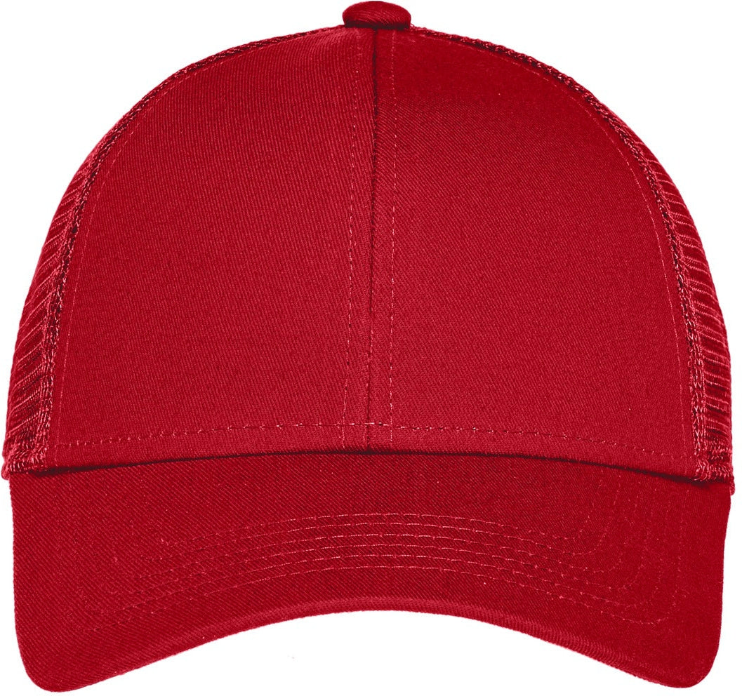 Port Authority Adjustable Mesh Back Cap-Regular-Port Authority-Chili Red-1 Size-Thread Logic