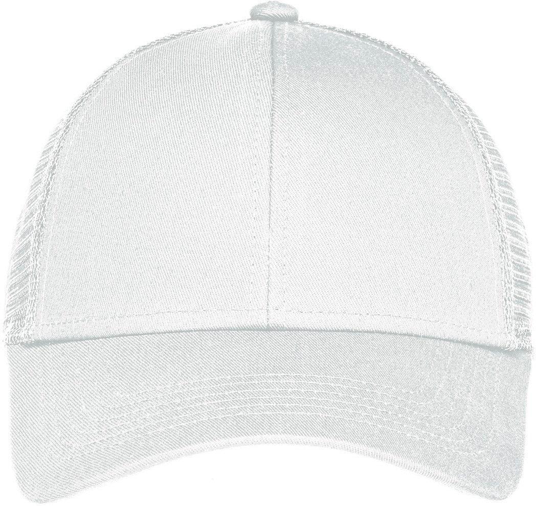 Port Authority Adjustable Mesh Back Cap-Regular-Port Authority-White-1 Size-Thread Logic