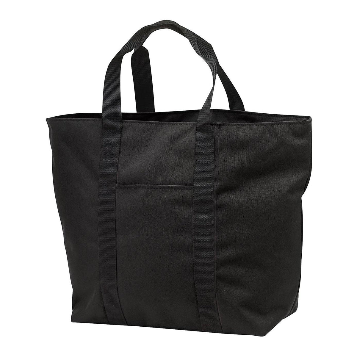no-logo Port Authority All Purpose Tote Bag-Bags-Port Authority-Black/Black-Thread Logic