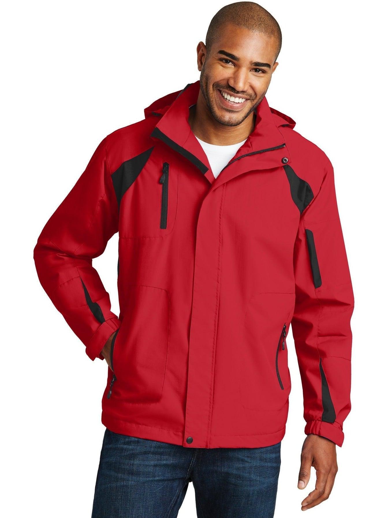 Port Authority All-Season II Jacket-Regular-Port Authority-True Red/Black-S-Thread Logic