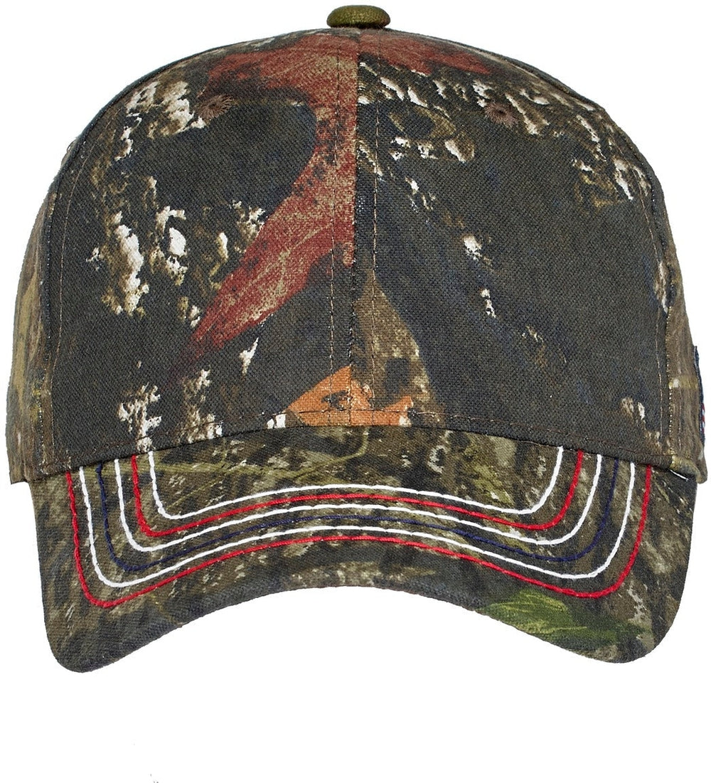 Port Authority Americana Contrast Stitch Camouflage Cap-Regular-Port & Company-Mossy Oak New Break-Up-OSFA-Thread Logic