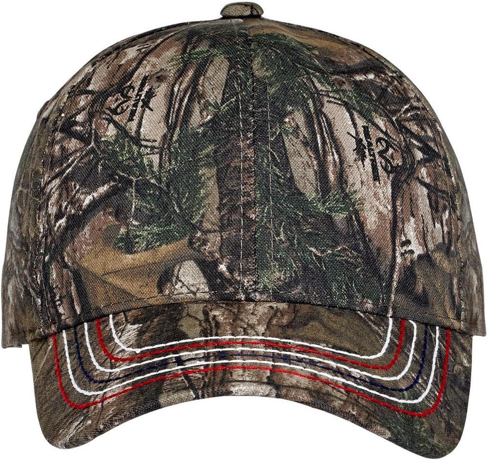 Port Authority Americana Contrast Stitch Camouflage Cap-Regular-Port & Company-Realtree Xtra-OSFA-Thread Logic