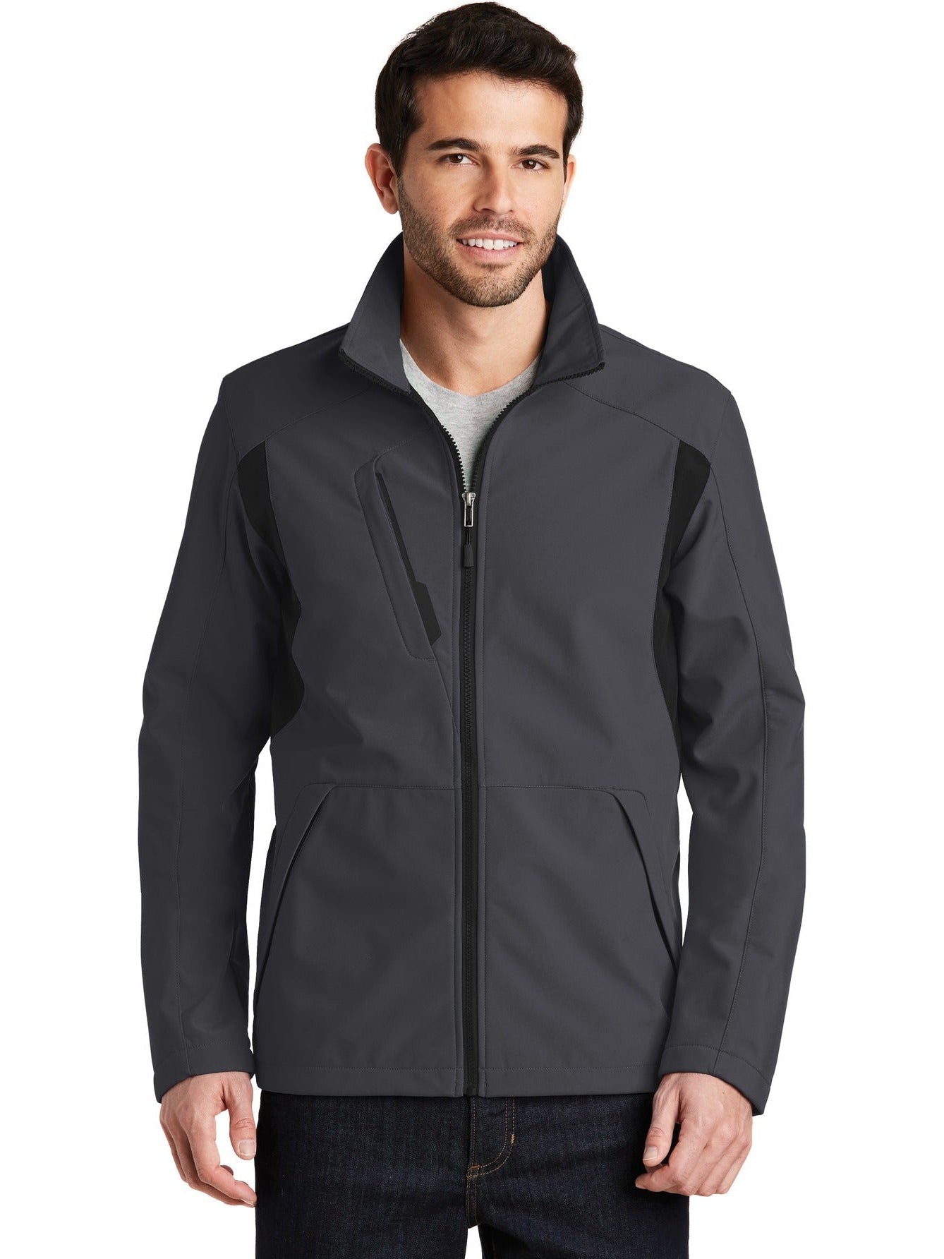 no-logo Port Authority Back-Block Soft Shell Jacket-Regular-Port Authority-Thread Logic
