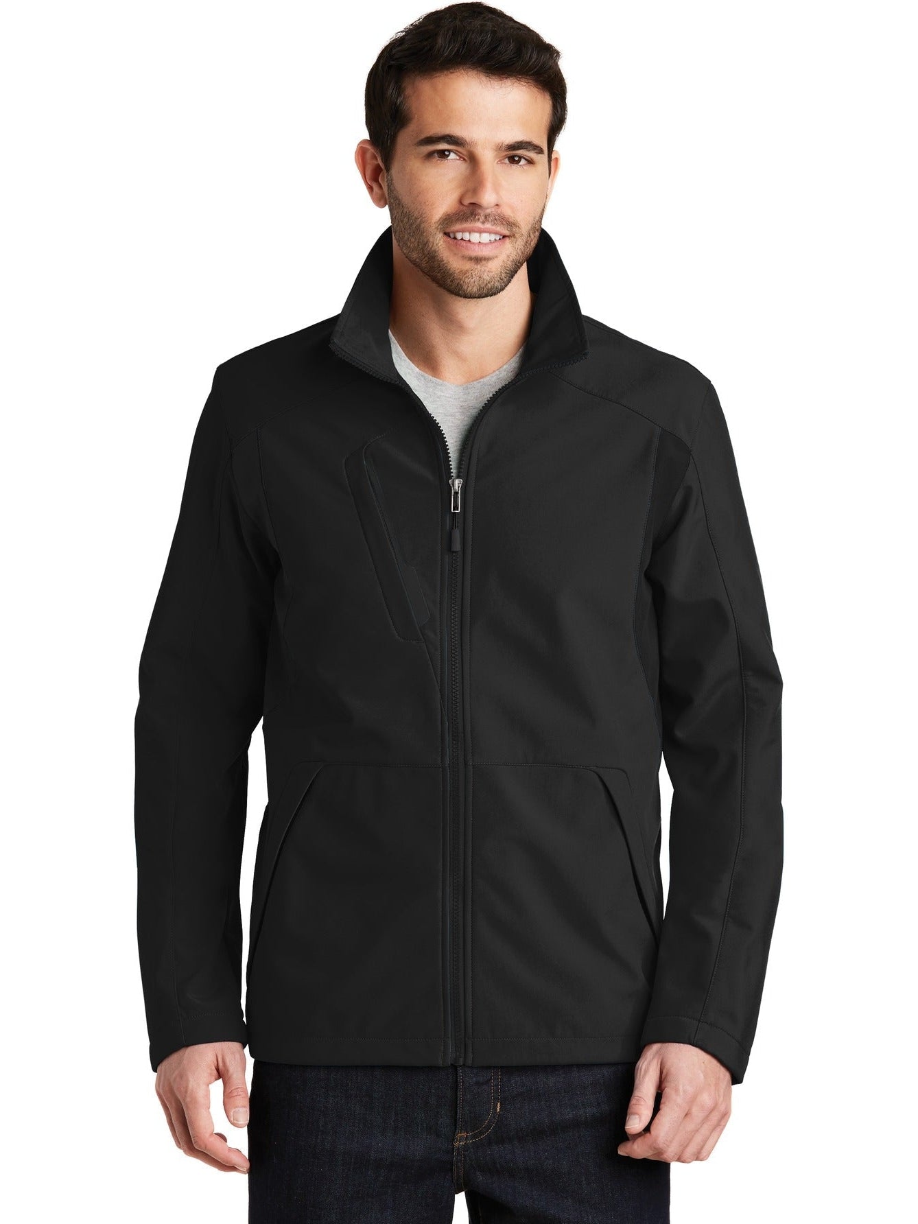 no-logo Port Authority Back-Block Soft Shell Jacket-Regular-Port Authority-Thread Logic