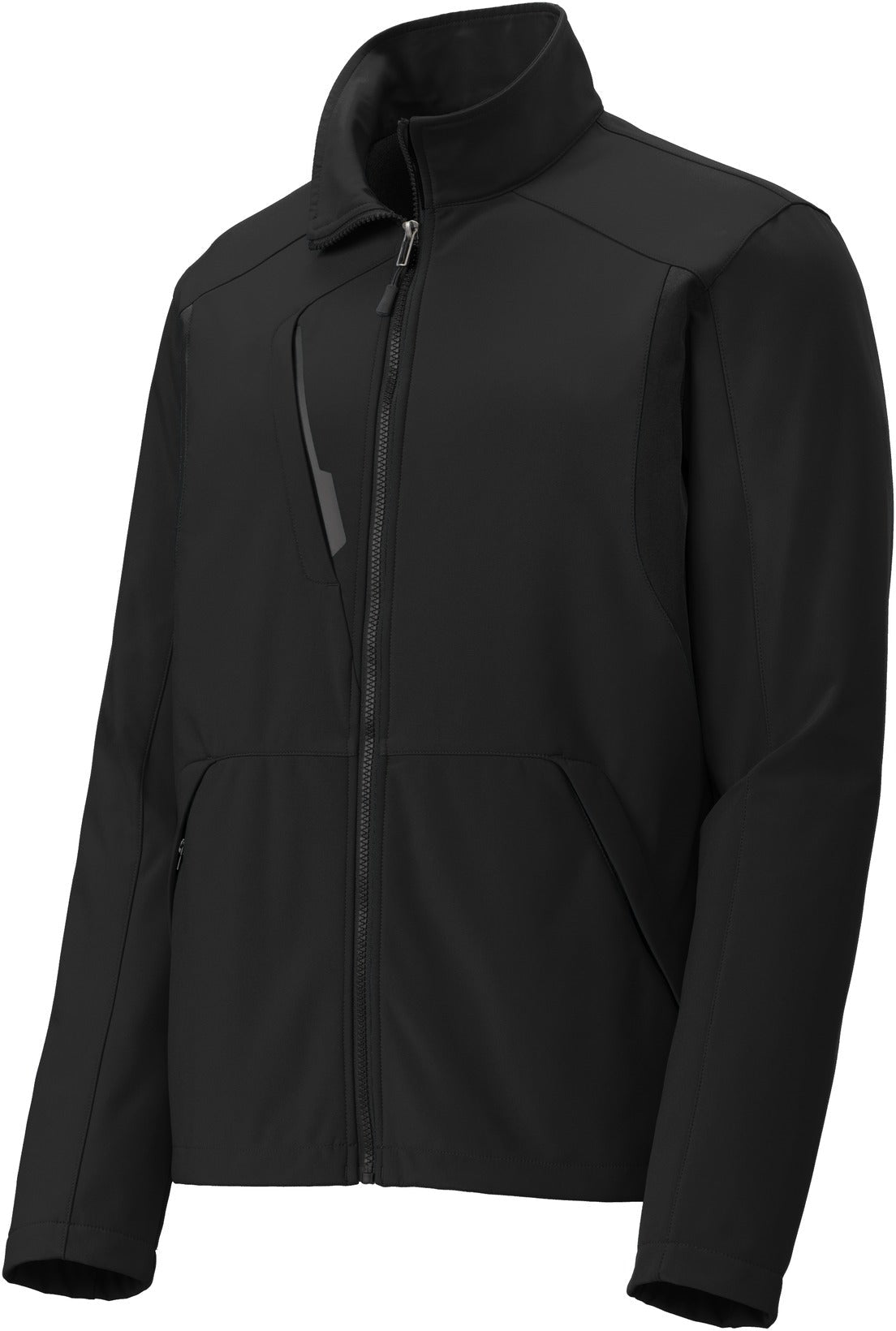 Port Authority Back-Block Soft Shell Jacket-Regular-Port Authority-Black/Black-S-Thread Logic