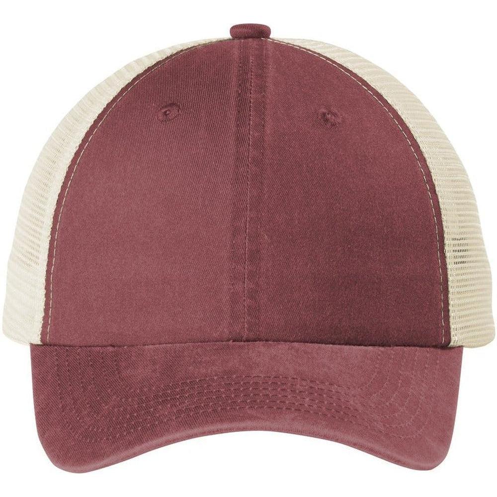 no-logo Port Authority Beach Wash Mesh Back Cap-Regular-Port Authority-Thread Logic