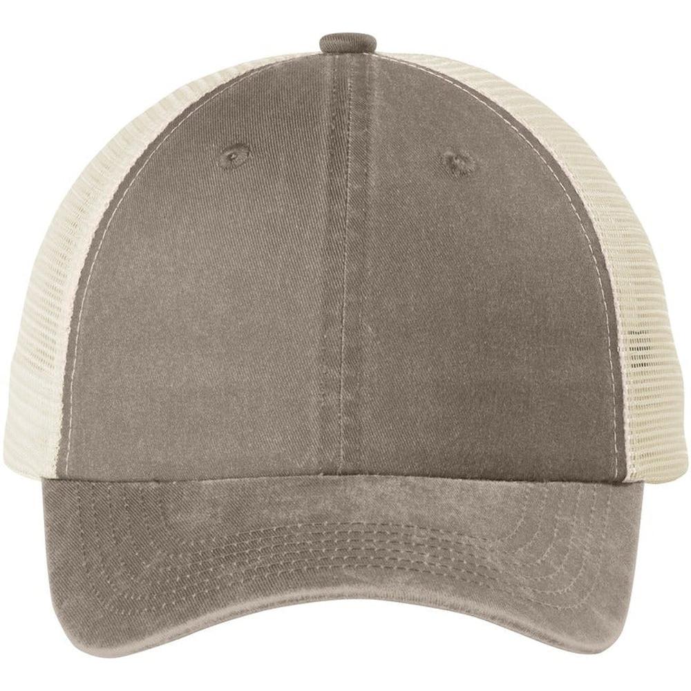 no-logo Port Authority Beach Wash Mesh Back Cap-Regular-Port Authority-Thread Logic