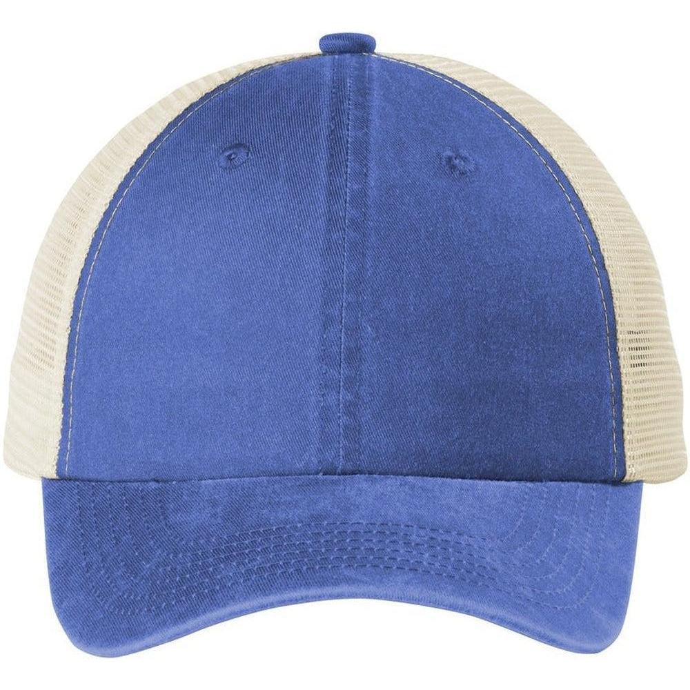 no-logo Port Authority Beach Wash Mesh Back Cap-Regular-Port Authority-Thread Logic