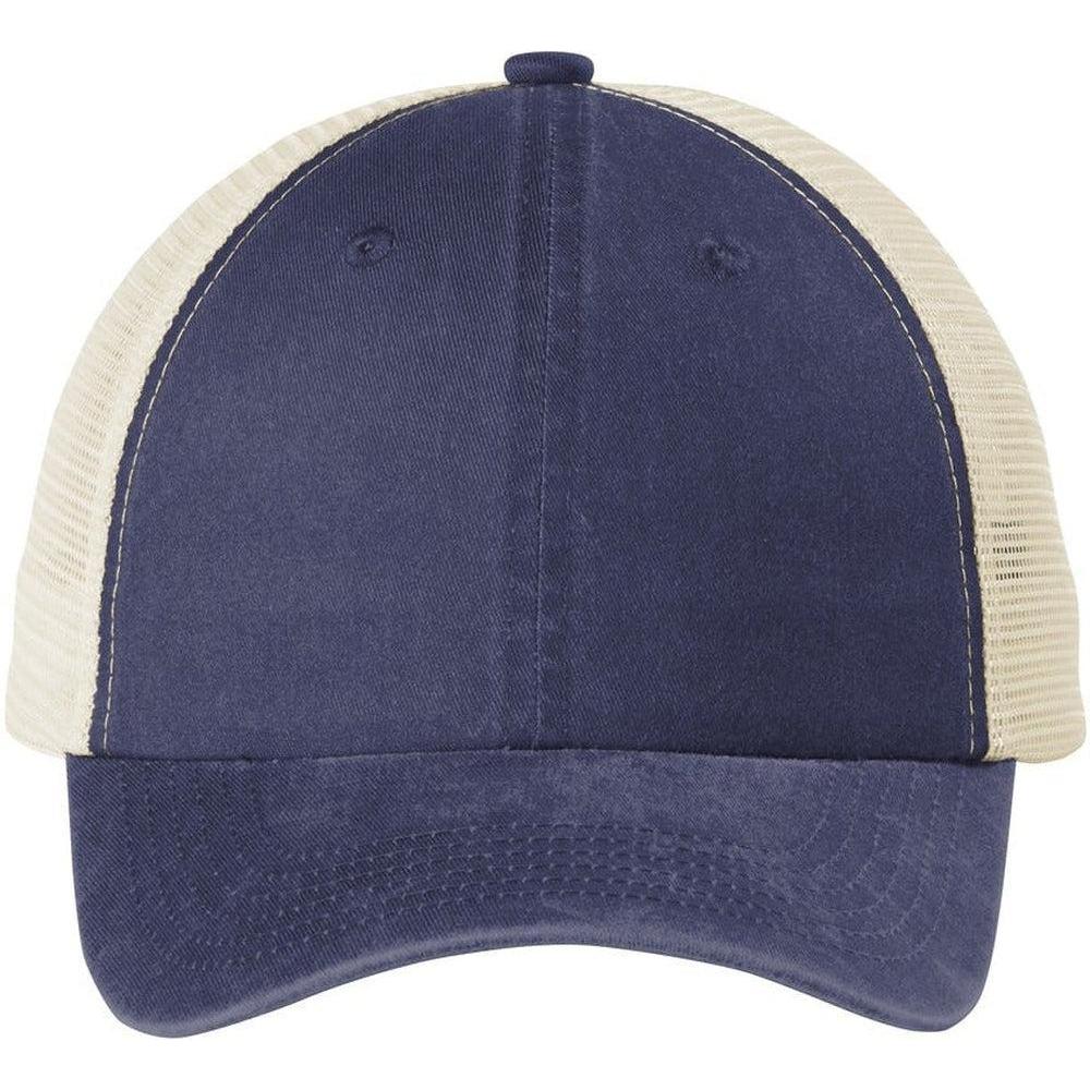 no-logo Port Authority Beach Wash Mesh Back Cap-Regular-Port Authority-Thread Logic