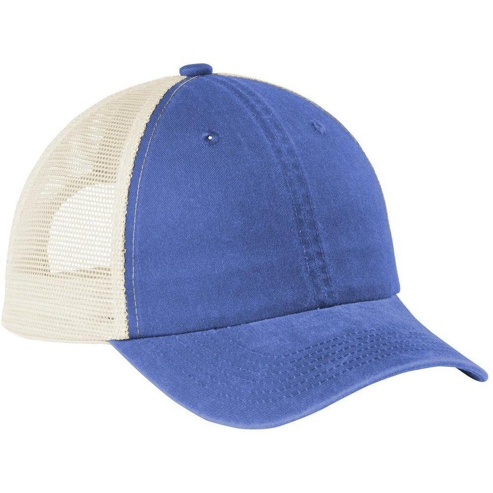 no-logo Port Authority Beach Wash Mesh Back Cap