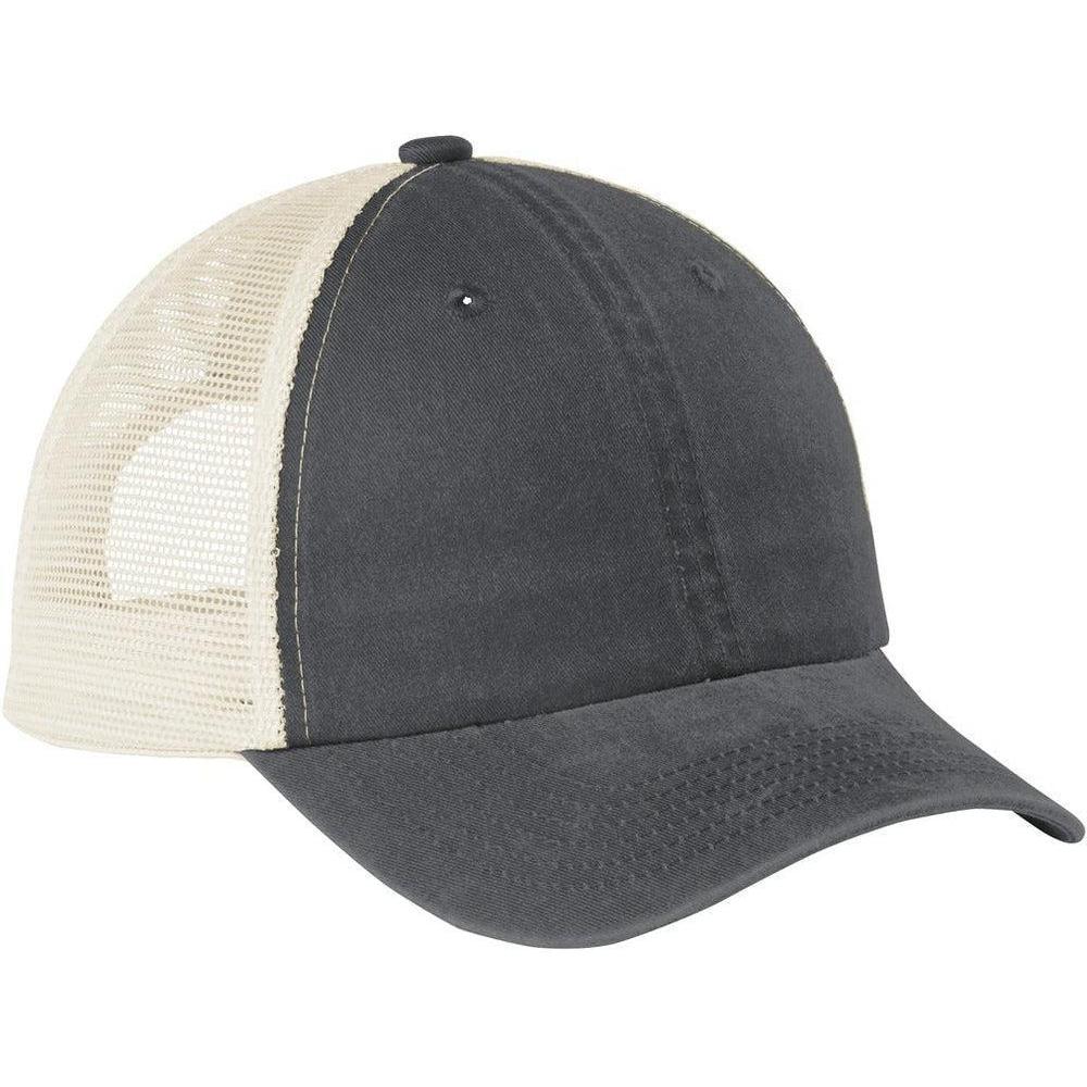 no-logo Port Authority Beach Wash Mesh Back Cap