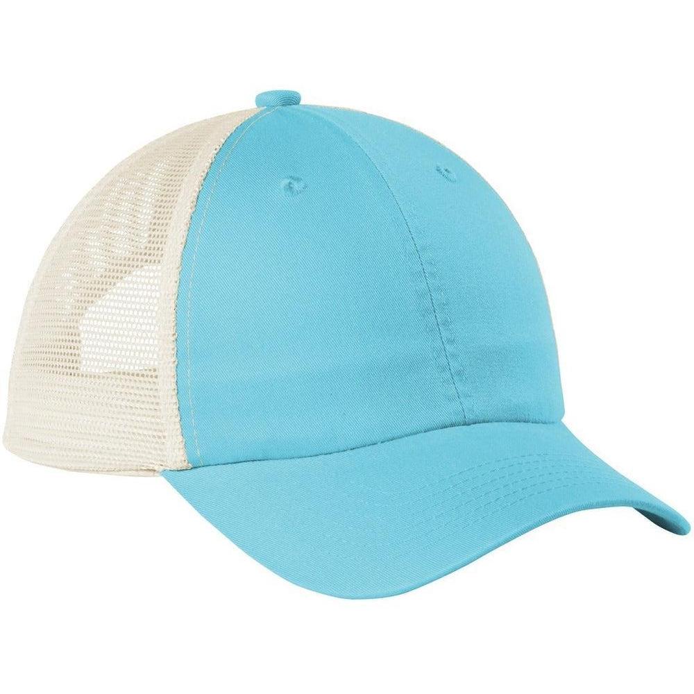 no-logo Port Authority Beach Wash Mesh Back Cap