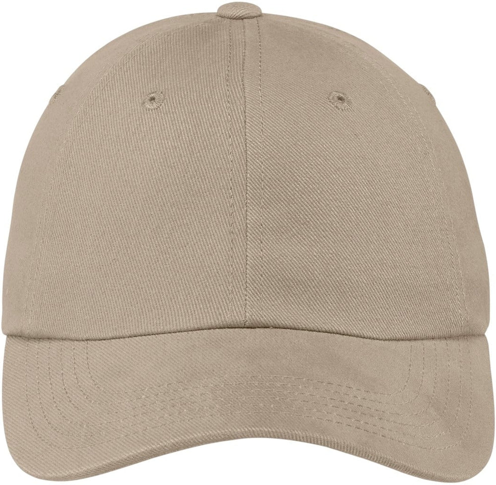 Port Authority Brushed Twill Cap-Regular-Port Authority-Khaki-OSFA-Thread Logic