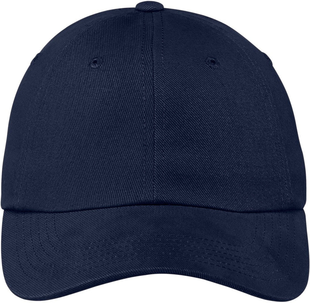 Port Authority Brushed Twill Cap-Regular-Port Authority-Navy-OSFA-Thread Logic