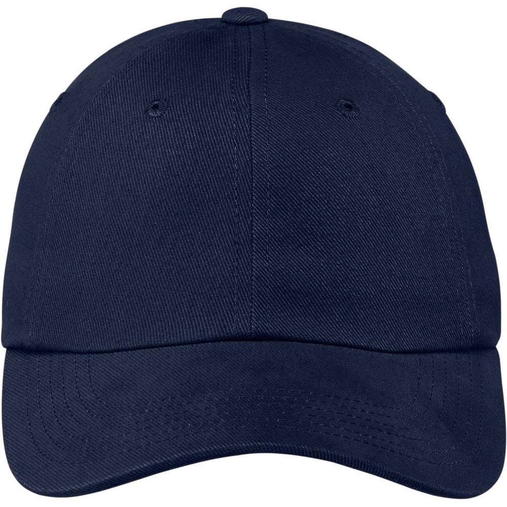 no-logo Port Authority Brushed Twill Cap-Regular-Port Authority-Navy-OSFA-Thread Logic