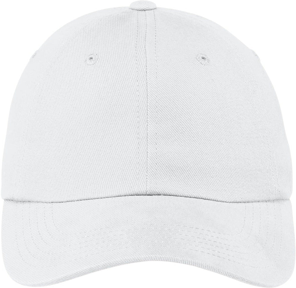 Port Authority Brushed Twill Cap-Regular-Port Authority-White-OSFA-Thread Logic