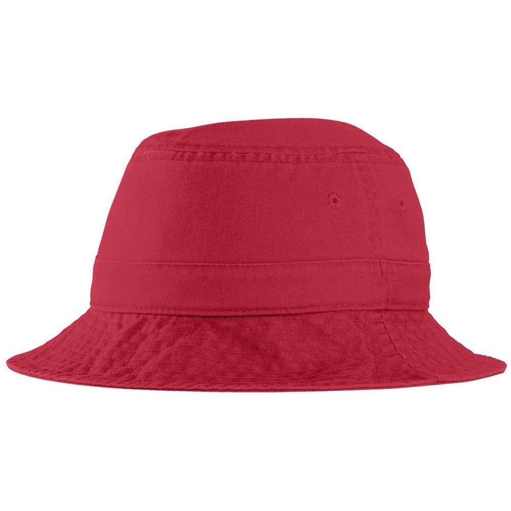no-logo Port Authority Bucket Hat-Regular-Port Authority-Red-S/M-Thread Logic