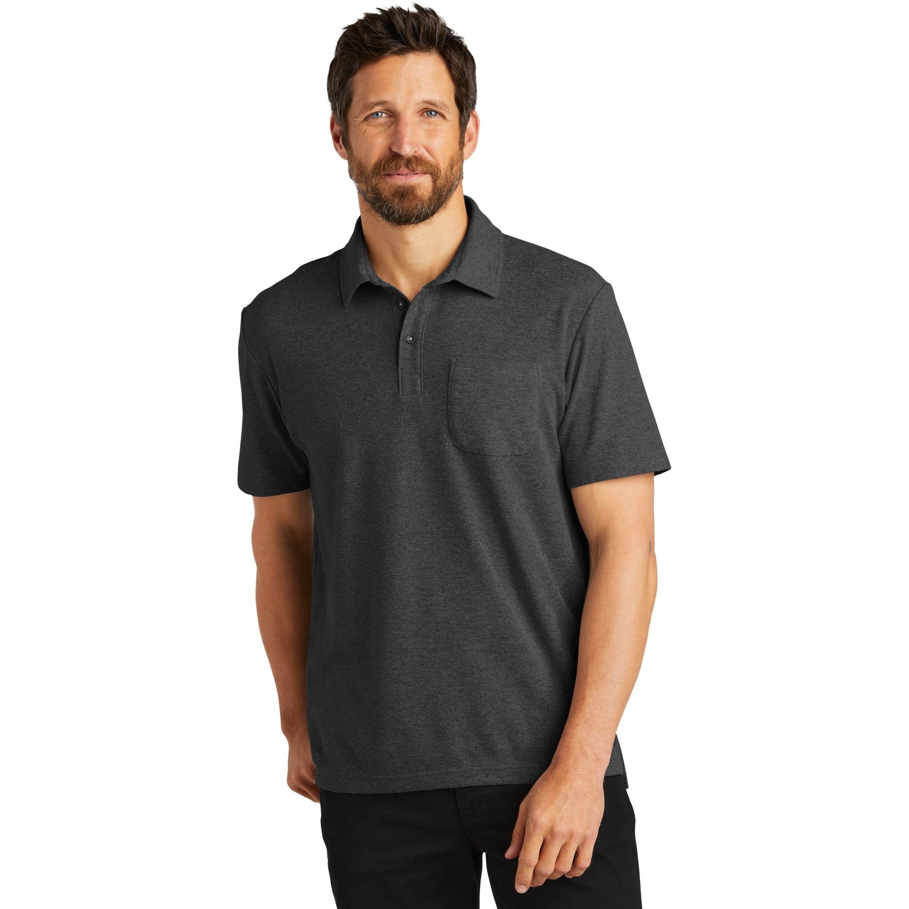 no-logo Port Authority C-Free Cotton Blend Pique Pocket Polo-Apparel-Port Authority-Thread Logic