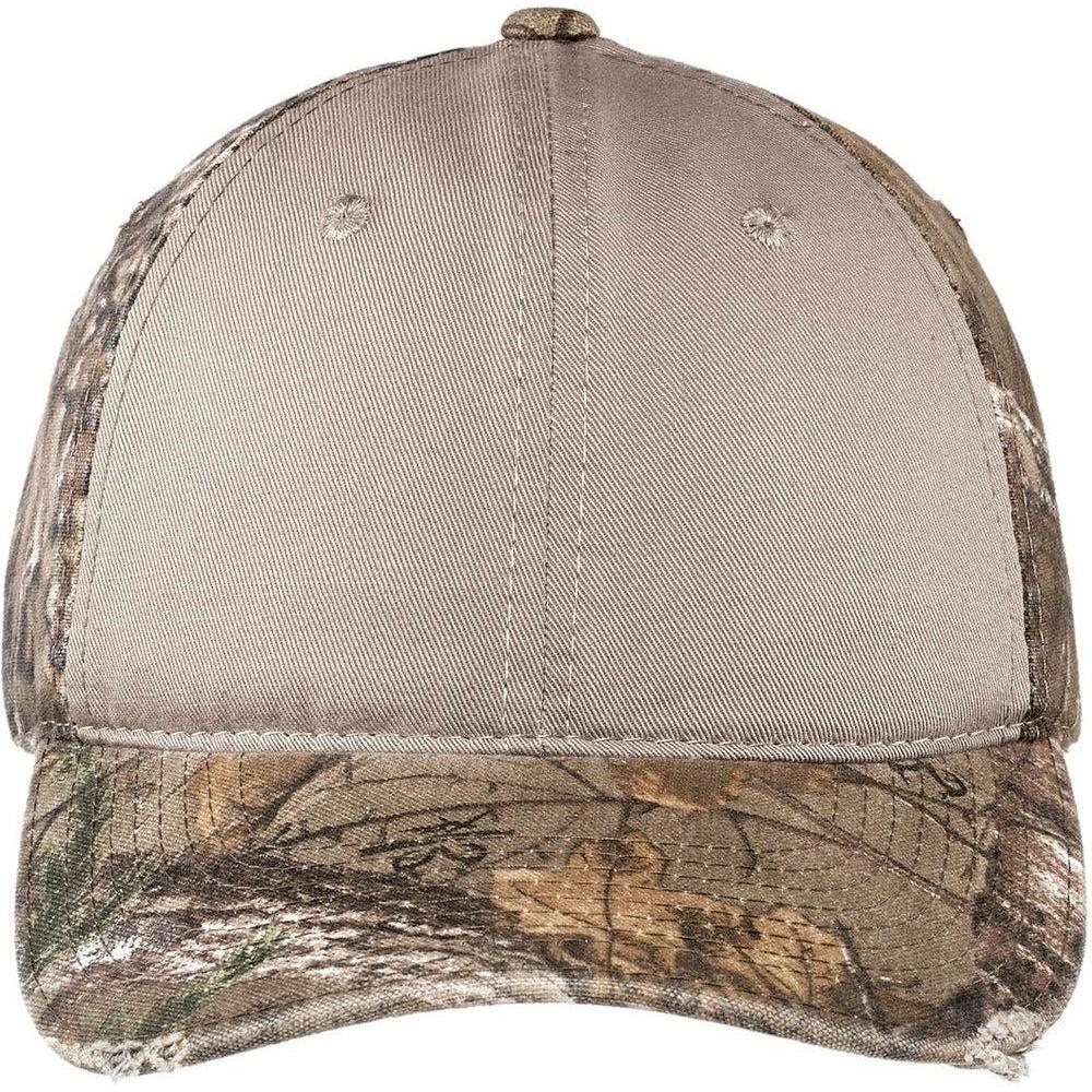no-logo Port Authority Camo Cap with Contrast Front-Headwear-Port Authority-Thread Logic