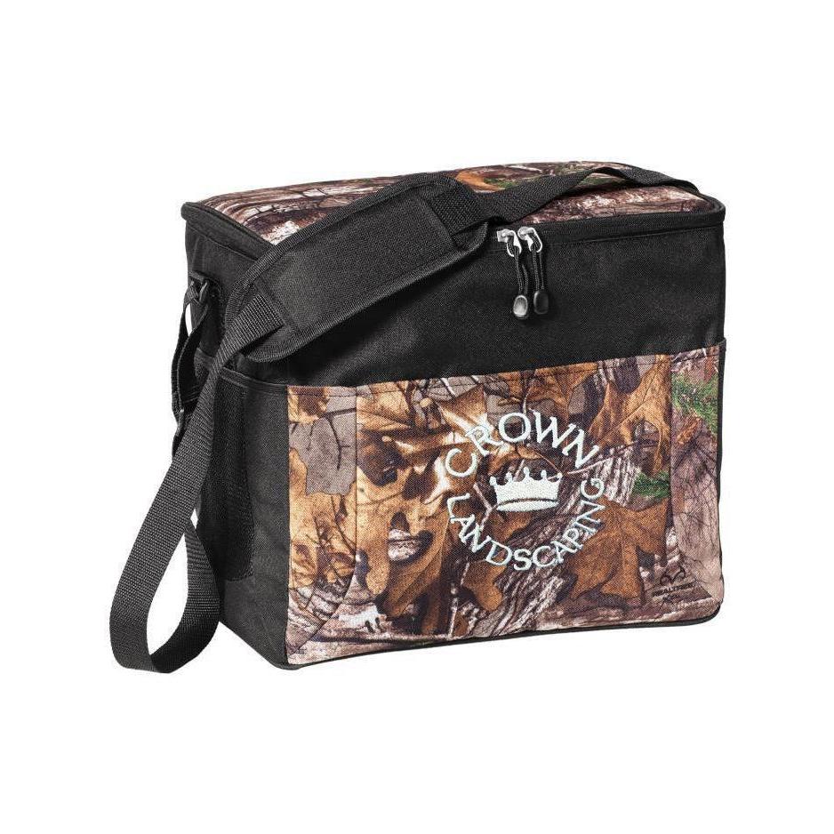 no-logo Port Authority Camouflage 24-Can Cube Cooler-Regular-Port Authority-Realtree Xtra/Black-Thread Logic