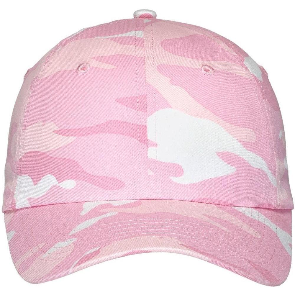 no-logo Port Authority Camouflage Cap-Headwear-Port Authority-Pink Camo-OSFA-Thread Logic