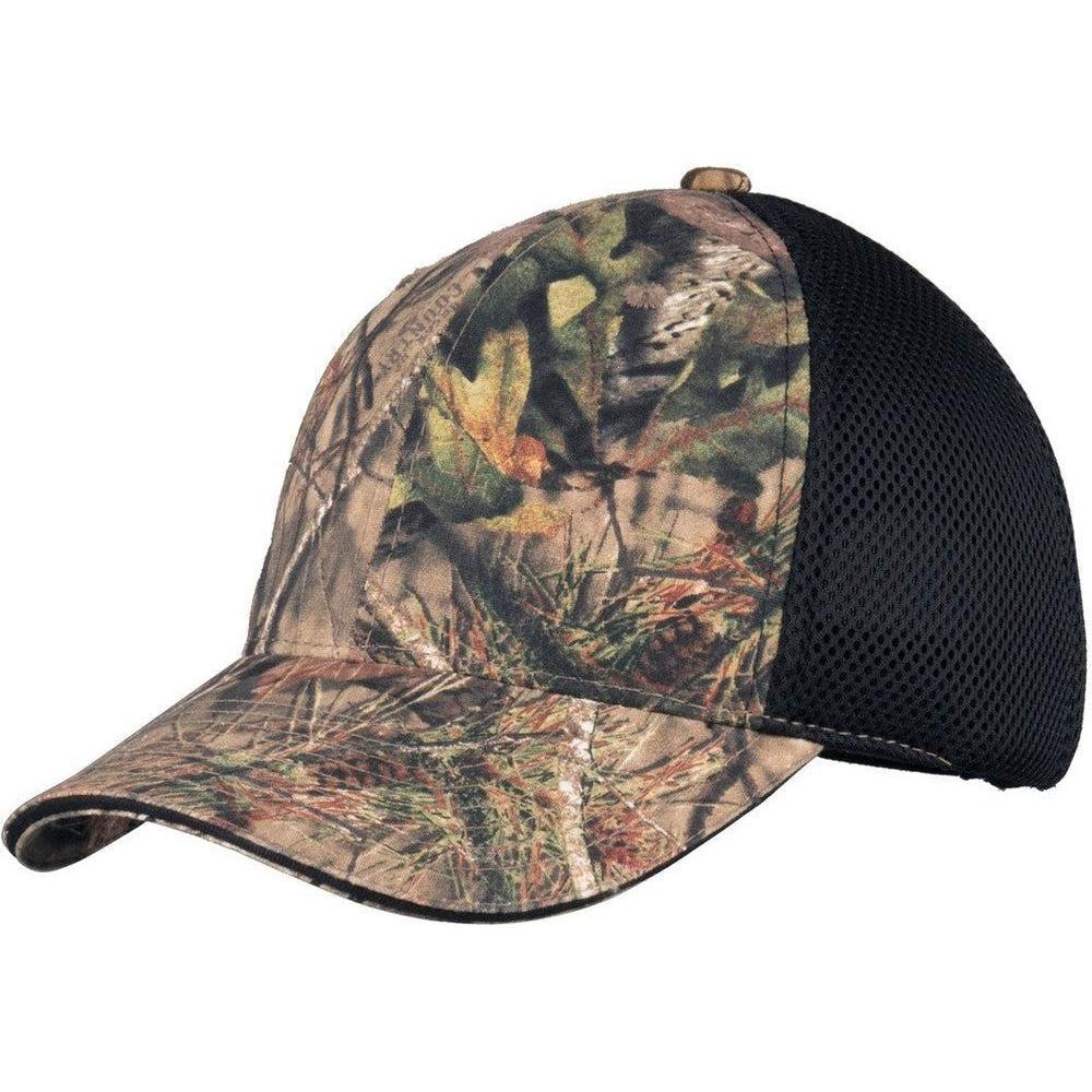 no-logo Port Authority Camouflage Cap With Air Mesh Back-Regular-Port Authority-Mossy Oak Break-Up Country/Black Mesh-OSFA-Thread Logic