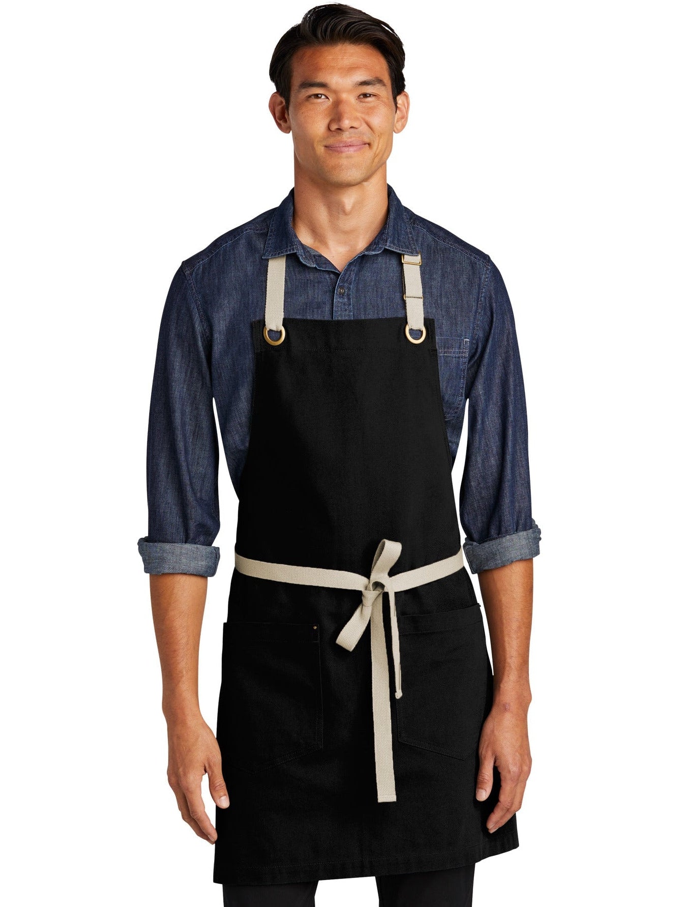 no-logo Port Authority Canvas Full-Length Two-Pocket Apron-Regular-Port Authority-Thread Logic