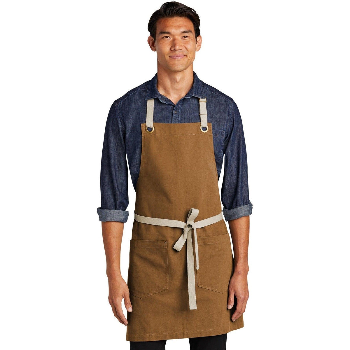 no-logo Port Authority Canvas Full-Length Two-Pocket Apron-Regular-Port Authority-Thread Logic
