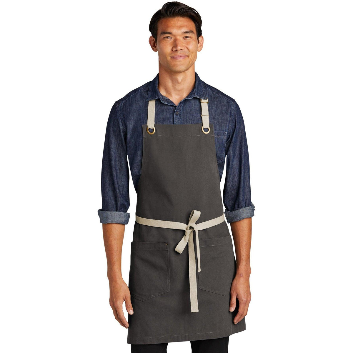 no-logo Port Authority Canvas Full-Length Two-Pocket Apron-Regular-Port Authority-Thread Logic