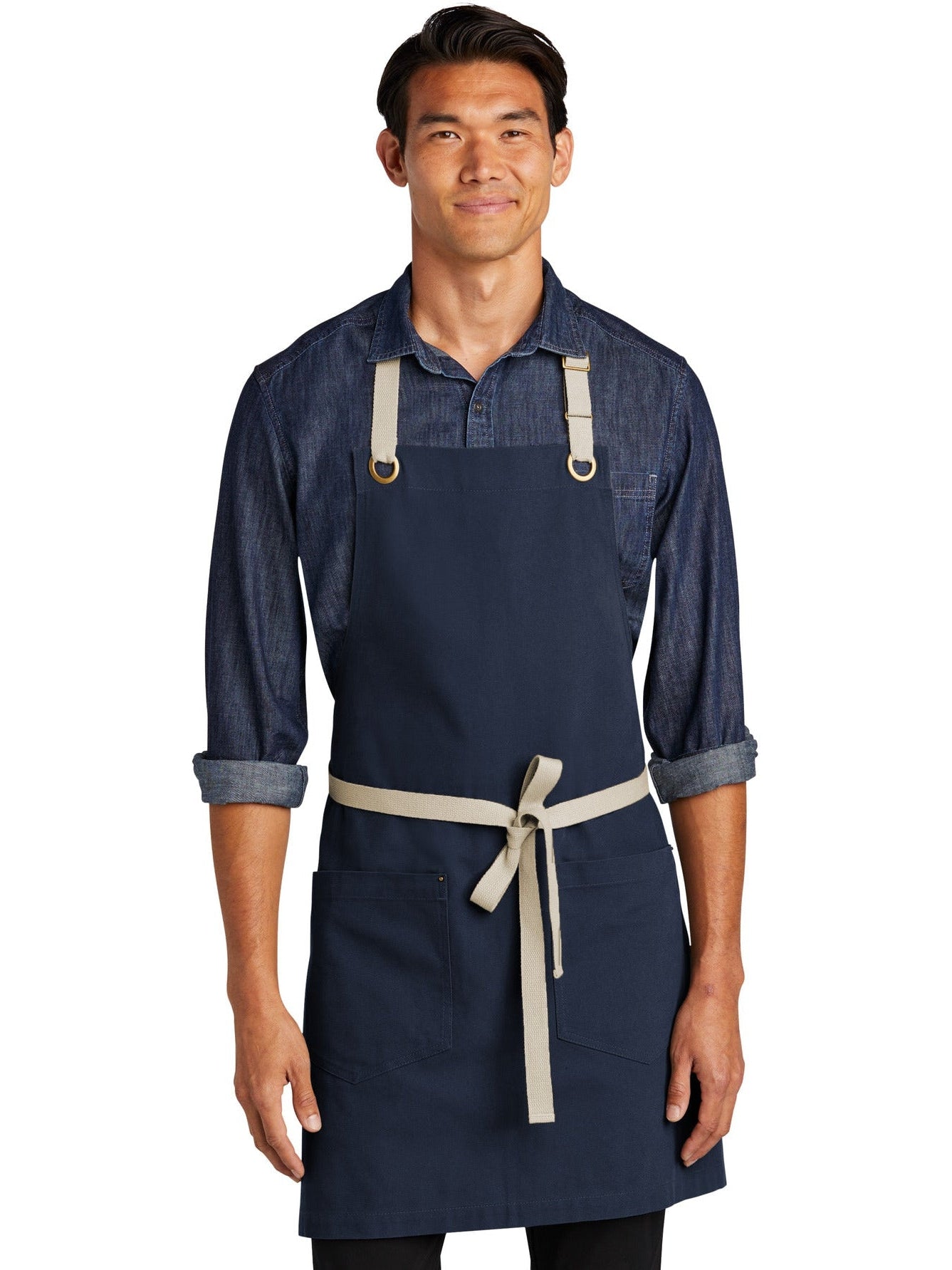 no-logo Port Authority Canvas Full-Length Two-Pocket Apron-Regular-Port Authority-Thread Logic