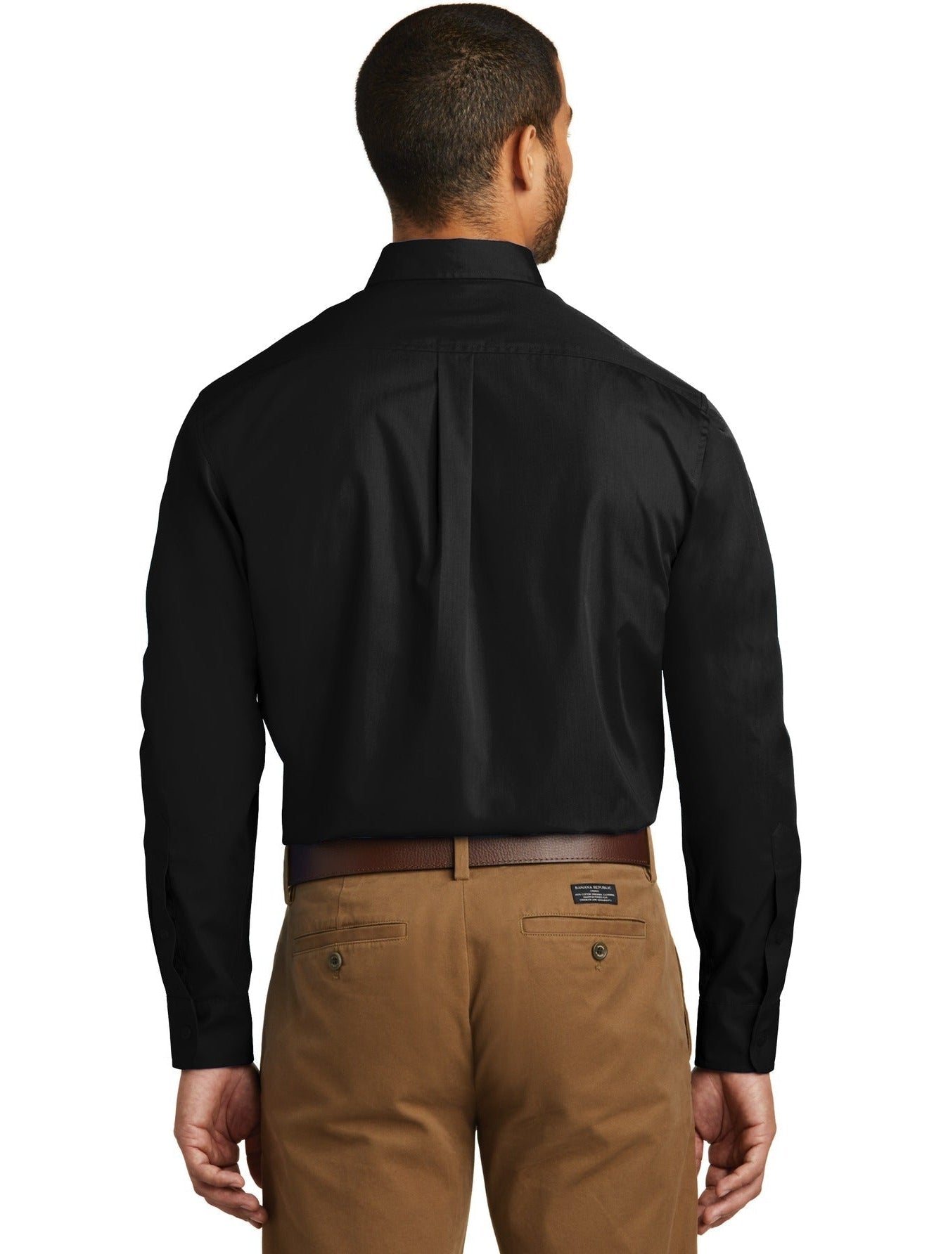 no-logo Port Authority Carefree Poplin Shirt-Regular-Port Authority-Thread Logic