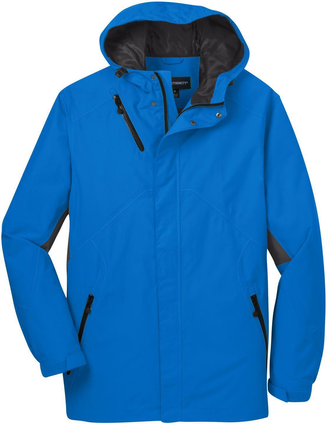 No-Logo CLOSEOUT - Port Authority Cascade Waterproof Jacket-Active-Port Authority-Imperial Blue/Black-S-Thread Logic