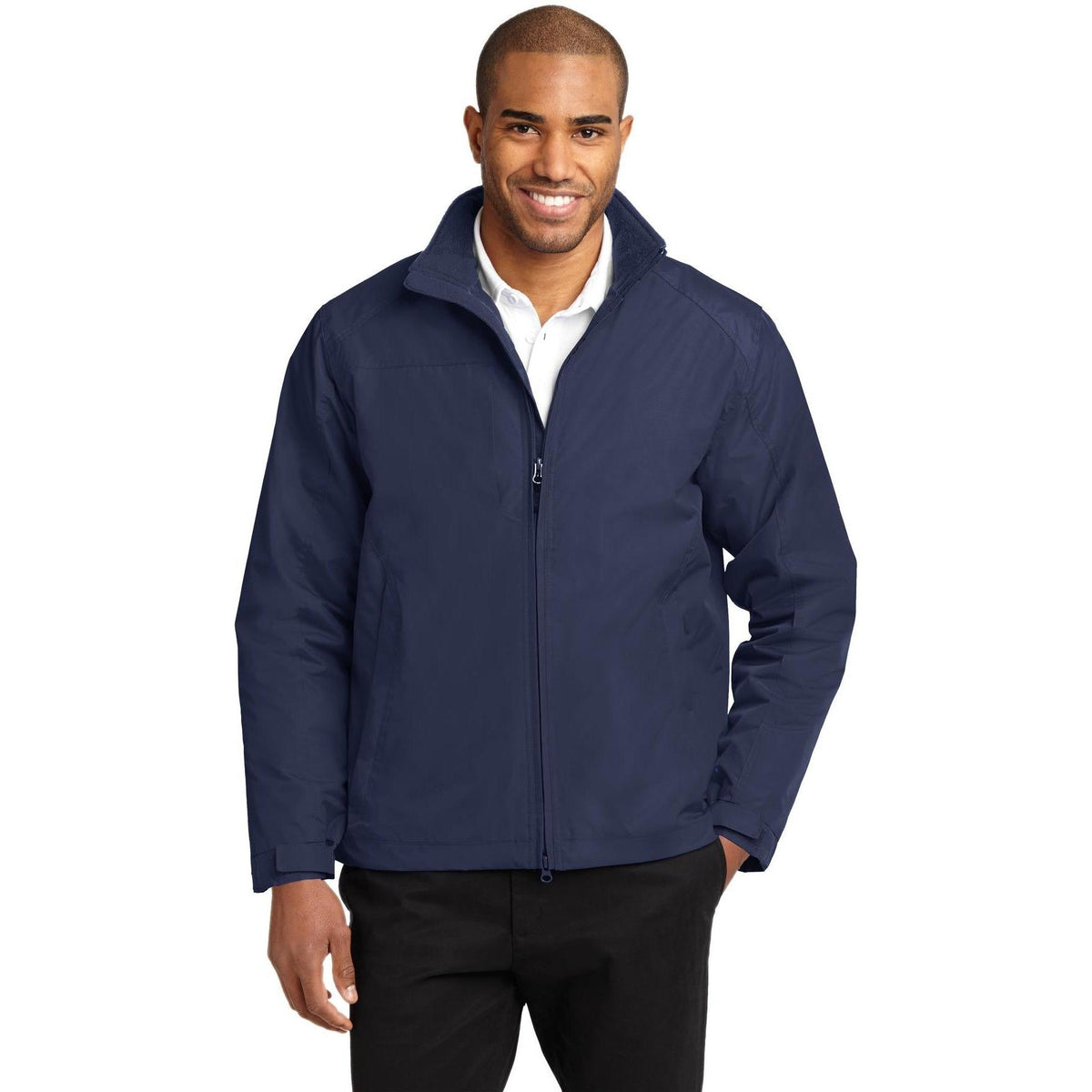logo-left Port Authority Challenger II Jacket-Regular-Port Authority-True Navy/True Navy-S-Thread Logic